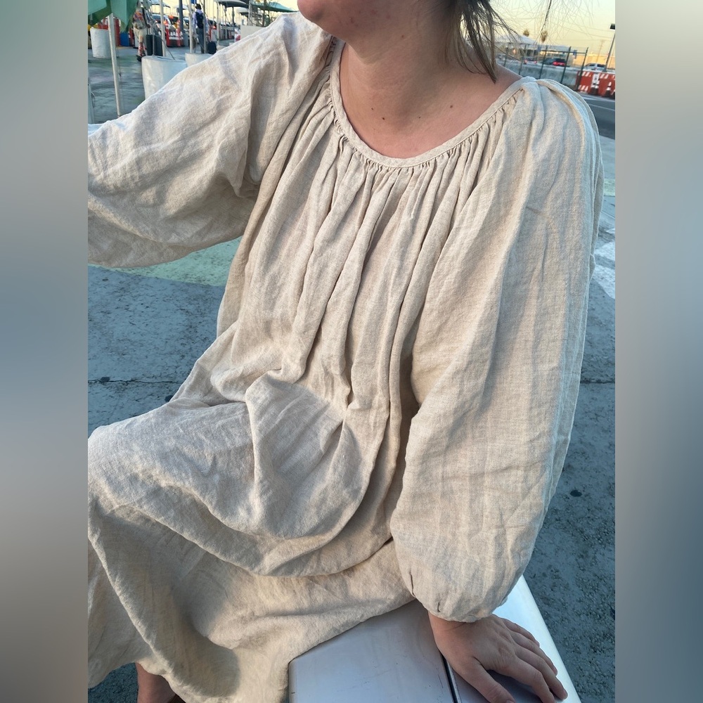 Shelter Olive Dress in Oatmeal